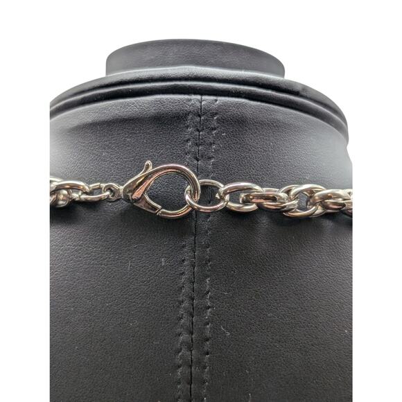 Vintage Multi-Link Silver Tone 18" Necklace - Picture 4 of 5